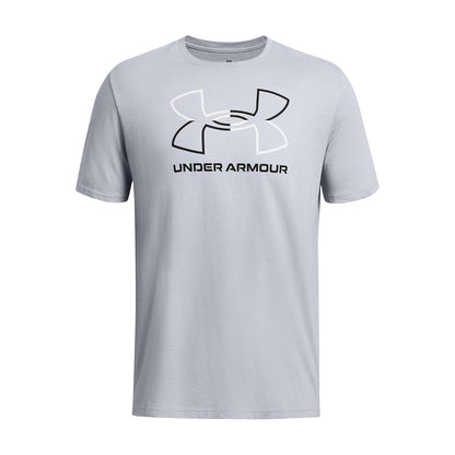 Under Armour Playera Manga Corta Deportiva UA GL Foundation Update SS para Hombre Talla G Color Gris