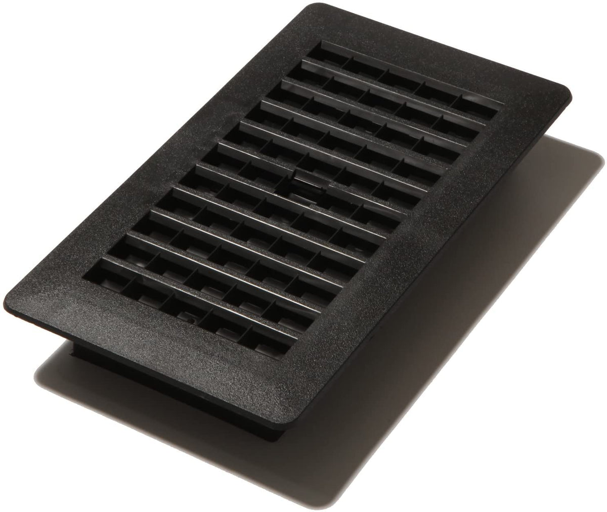 Decor Grates PL408-BLK - Registro de piso de plástico, 10,1 x 20,3 cm, color negro