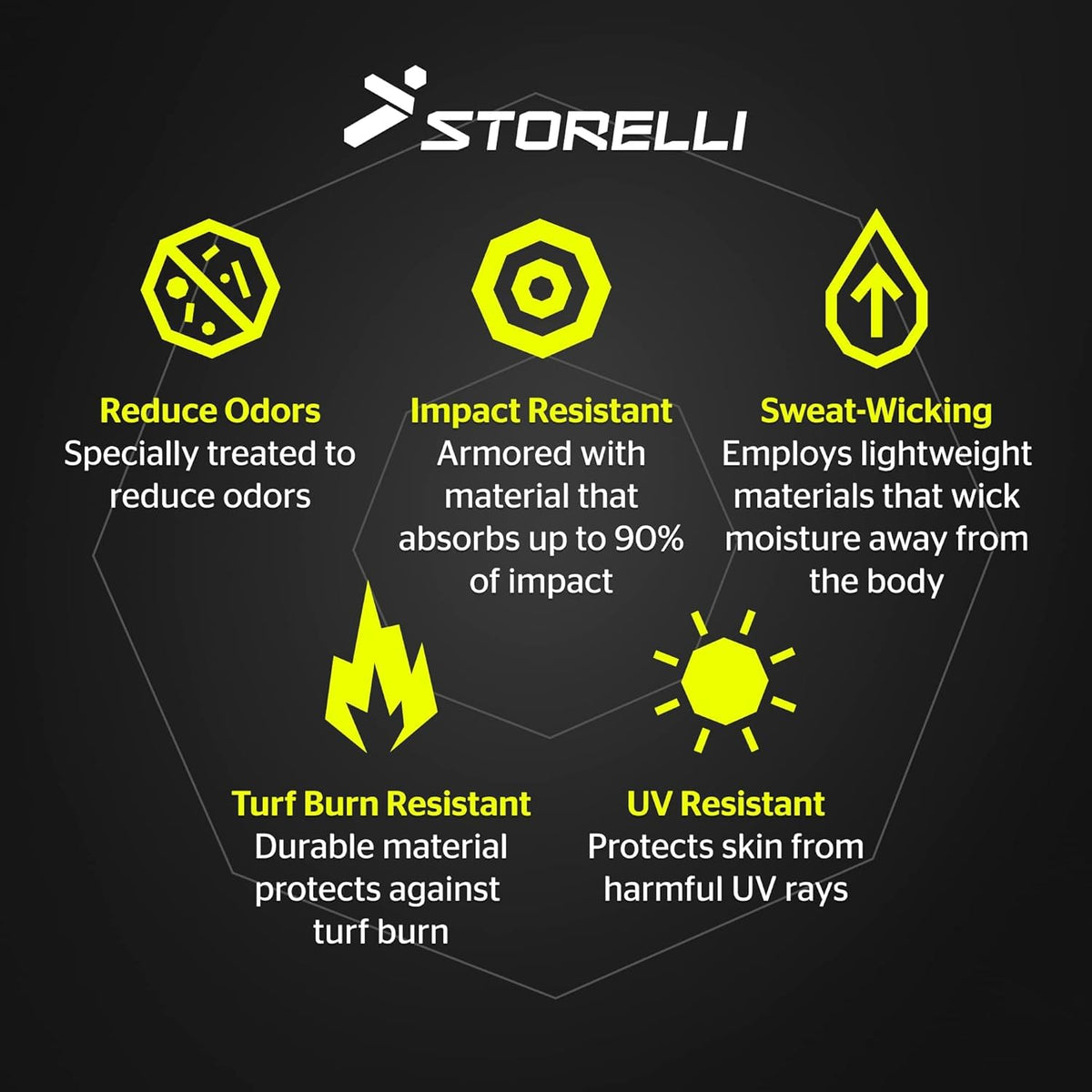 Storelli - Pantalones Cortos de Impacto Unisex con Acolchado para fútbol, protección Inferior del Cuerpo Mejorada