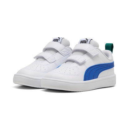 Puma Rickie V Inf Zapatillas para Bebé e Infante - 15.0 cm - Blanco con Azul
