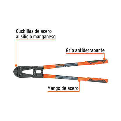 Truper CP-24X, Cortaperno 24", cuchilla fabricada en acero al silicio