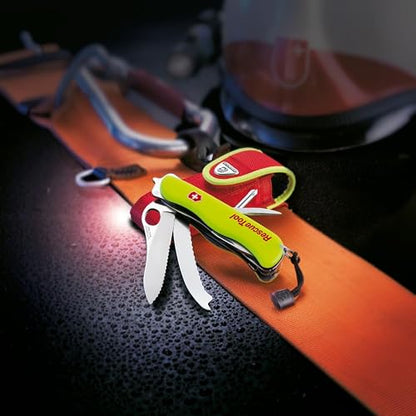 Victorinox Navaja Rescuetool Fluorescente, Amarillo Fluorescente, 15 Usos
