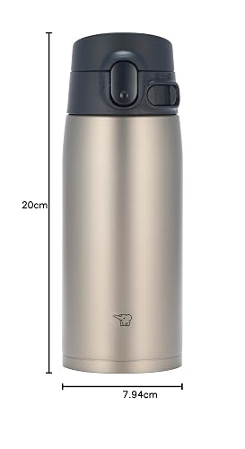 Zojirushi SM-VH48-XA GoCafe Taza aislada de acero inoxidable, 16 onzas (.48 litros)