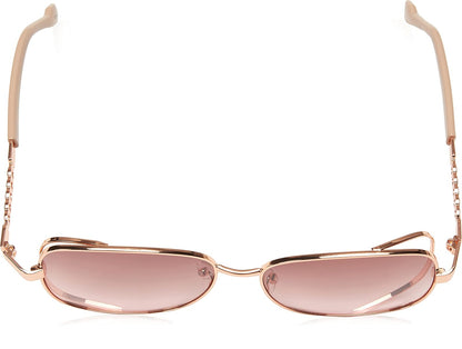 jessica simpson Women 's j5512 gldts cuadrado anteojos de sol, oro/Tortuga, 60 mm