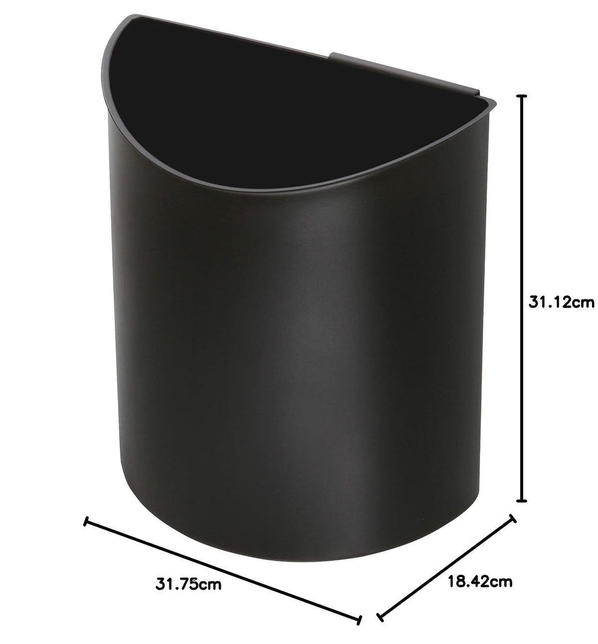 Safco 9927BB Desk-Side Recycling Receptacle, Black/Blue