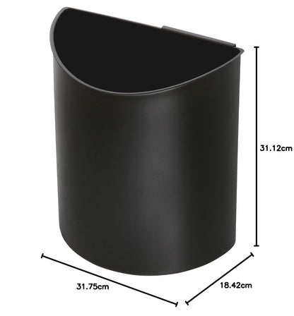 Safco 9927BB Desk-Side Recycling Receptacle, Black/Blue