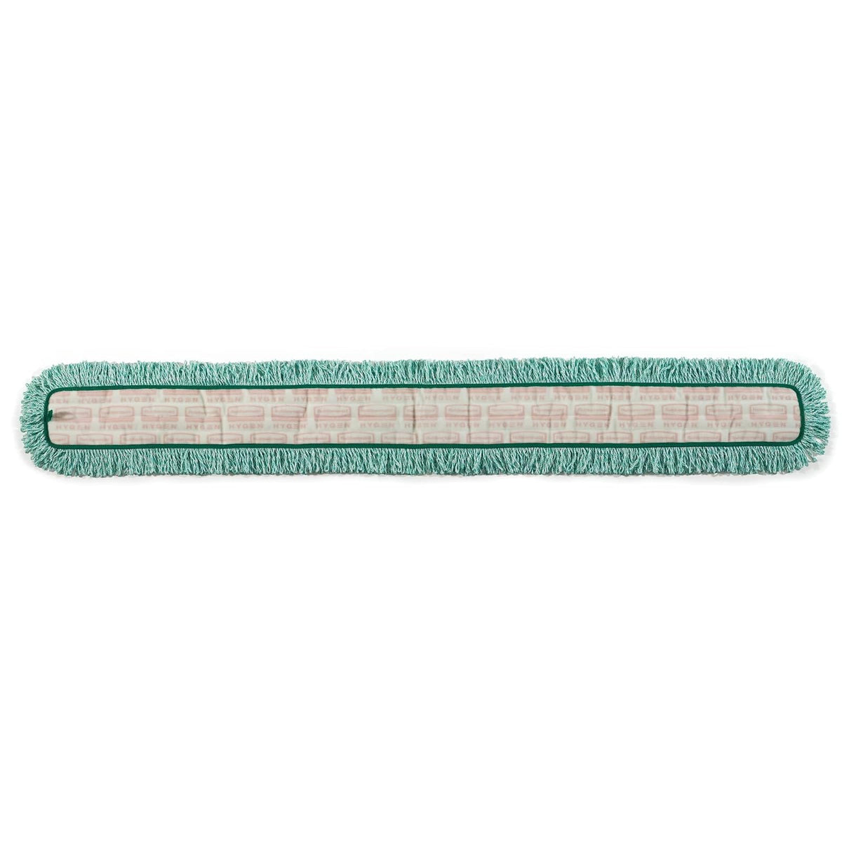 Rubbermaid Commercial Products HYGEN - Almohadilla de microfibra para el polvo de 60 pulgadas con flecos, color verde, para limpieza profesional y limpieza industrial de alta resistencia, para