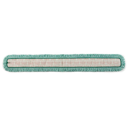 Rubbermaid Commercial Products HYGEN - Almohadilla de microfibra para el polvo de 60 pulgadas con flecos, color verde, para limpieza profesional y limpieza industrial de alta resistencia, para
