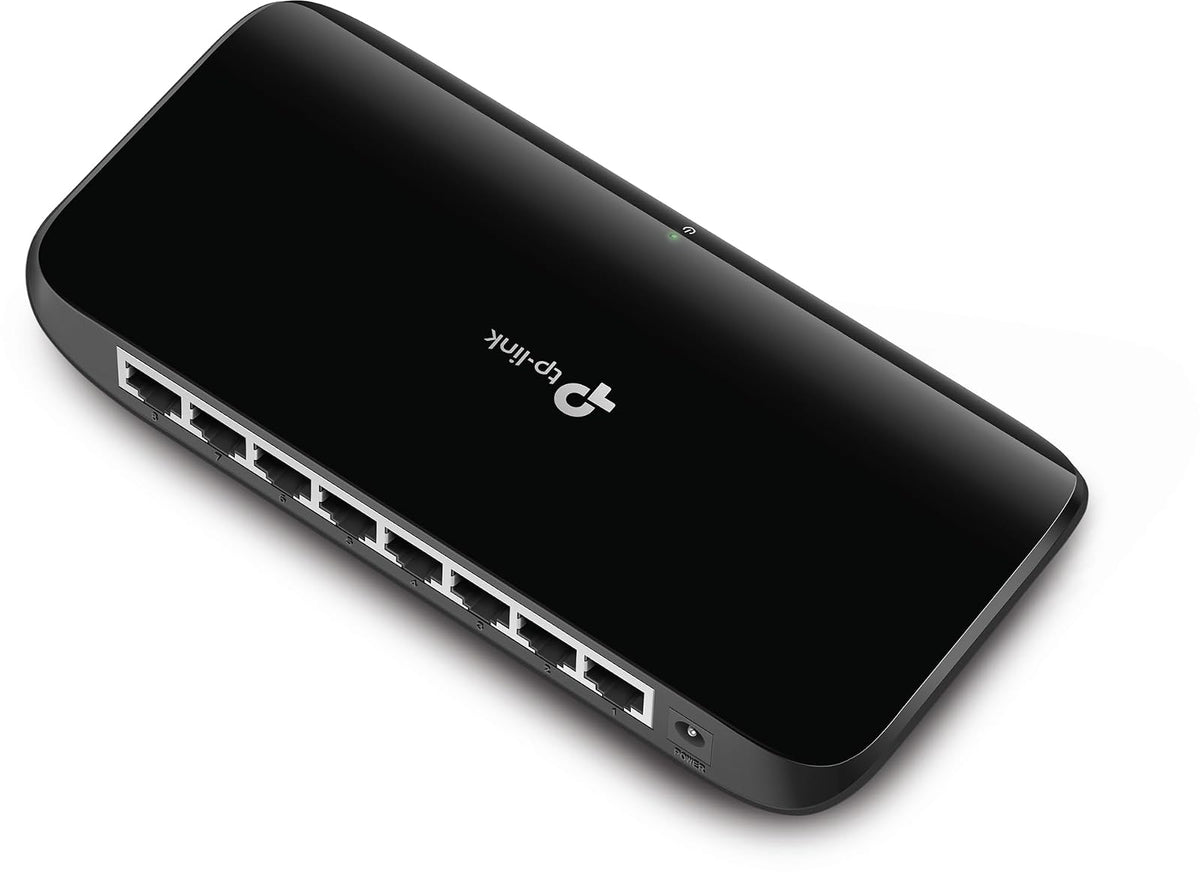 TP-Link Switch de Red Gigabit TL-SG1008D - 8 Puertos RJ45 Gigabit - Plug and Play - Ahorro de Energía - Diseño Compacto - para Hogar y Oficina
