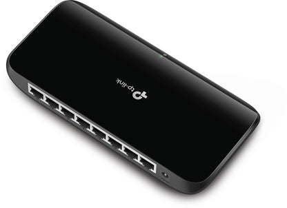 TP-Link Switch de Red Gigabit TL-SG1008D - 8 Puertos RJ45 Gigabit - Plug and Play - Ahorro de Energía - Diseño Compacto - para Hogar y Oficina