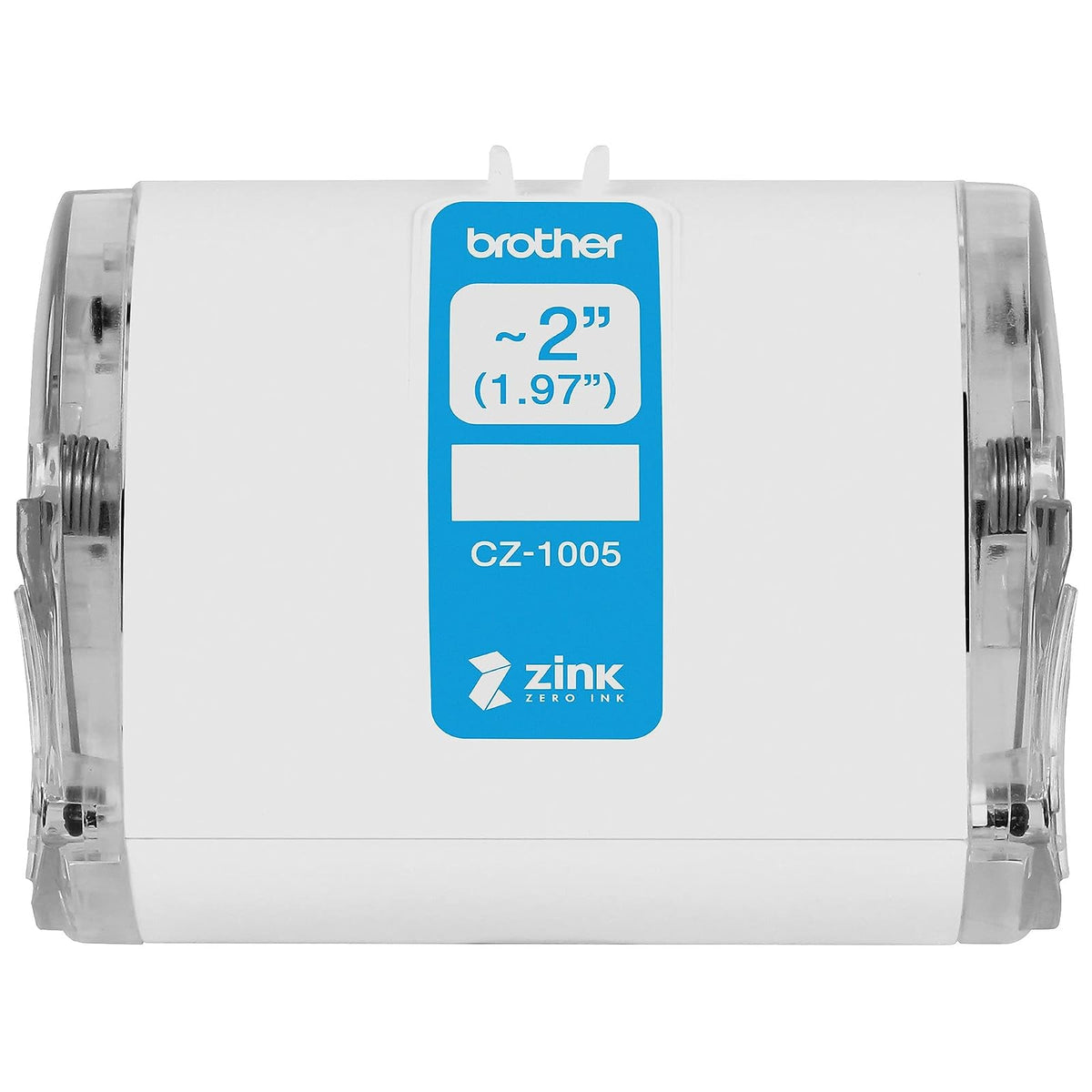 Brother Genuine CZ-1005 - Rollo de etiquetas de 5 m de largo con tecnología ZINK Zero Ink