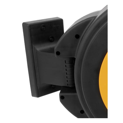 DEWALT 3/8" Carrete de manguera de aire cerrado de 50 pies, carrete de manguera de aire automático, retráctil de 300 PSI máximo, manguera de aire retráctil duradera para un uso eficiente en talleres y
