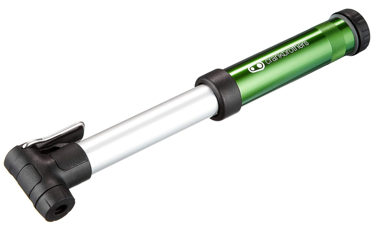 Crankbrothers Gem Bike Bomba de Mano – Bomba de pistón Doble Corta/Larga, Presta/Schrader, Bomba Manual de Alto Volumen y Alta presión