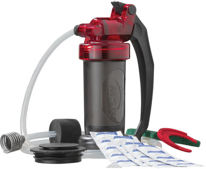 MSR MiniWorks EX Sistema purificador de agua para mochileros y acampar con tabletas de purificación de agua