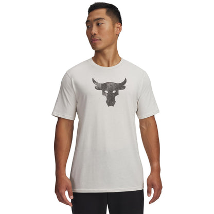 Under Armour Playera Manga Corta Deportiva Pjt RCK Brahma Bull para Hombre Talla EXG Color Blanco