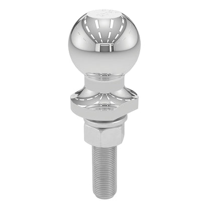 CURT Bola de Enganche de Remolque Cromada 40073, 2 in, Vástago 3/4 x 3 in, 3,500 LB, Plateado