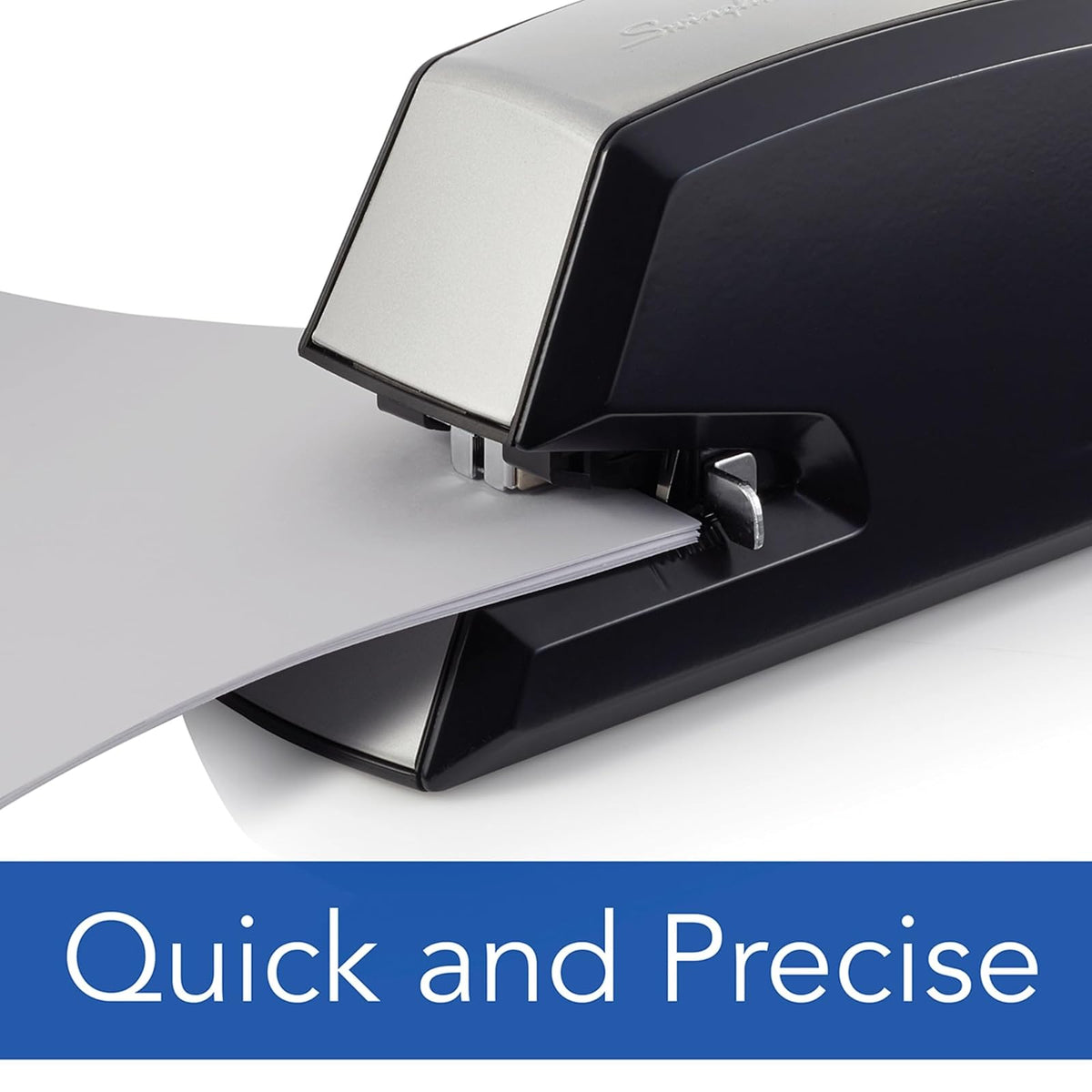Swingline 06701 Grapadora eléctrica comercial resistente, capacidad de 20 hojas, metal, negro