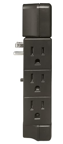 Koblenz Supresor de Picos, Protector de Voltaje de Pared, Multicontacto, 2500 VA, 6 Contactos Giratorios, Hogar y Oficina, TVs, Computadoras, DVDs, Desconexión Automática, Protección Gold (PV-2500 D)