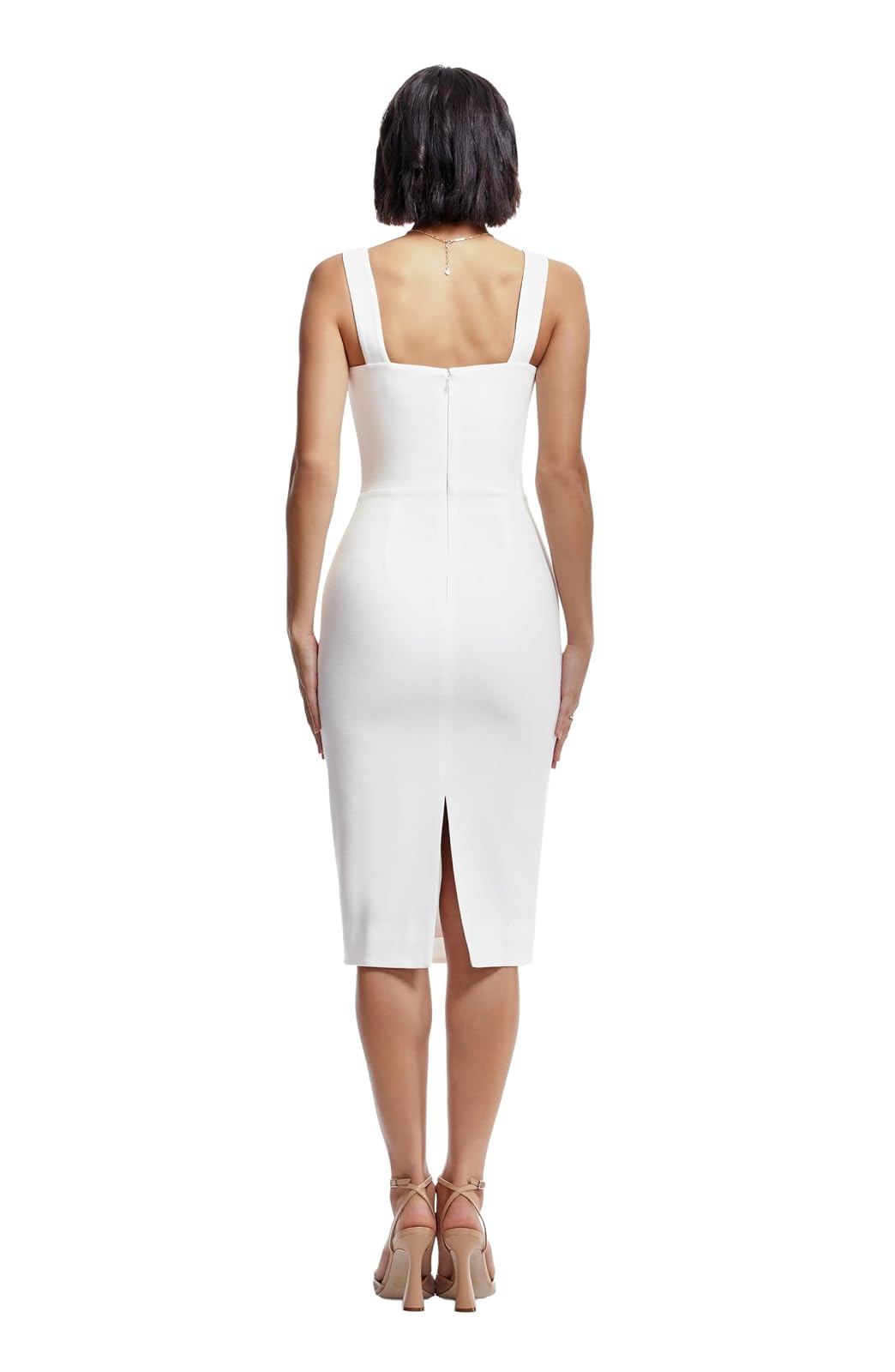 Dress the Population Nicole Vestido Ajustado sin Mangas Vestido para Mujer