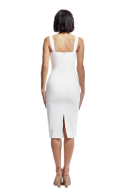 Dress the Population Nicole Vestido Ajustado sin Mangas Vestido para Mujer