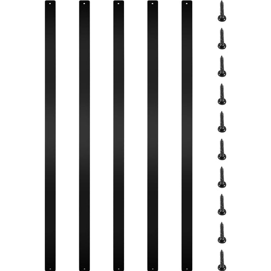 VEVOR de cubierta, paquete de 76 ejes de metal para cubierta, balaustre de escalera de 29.5 x 1 x 0.5 pulgadas con tornillos, de cubierta de aleación de aluminio para madera y