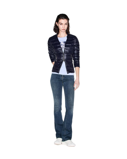 Armani Exchange - Playera básica para Mujer con Logotipo en el Busto