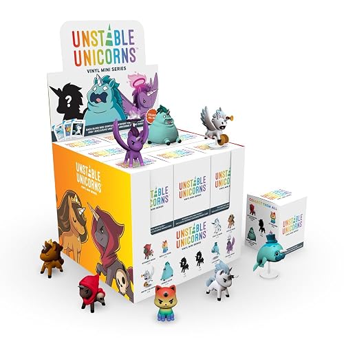 TeeTurtle Unicornios inestables: Mini Caja de Vinilo para ciegas