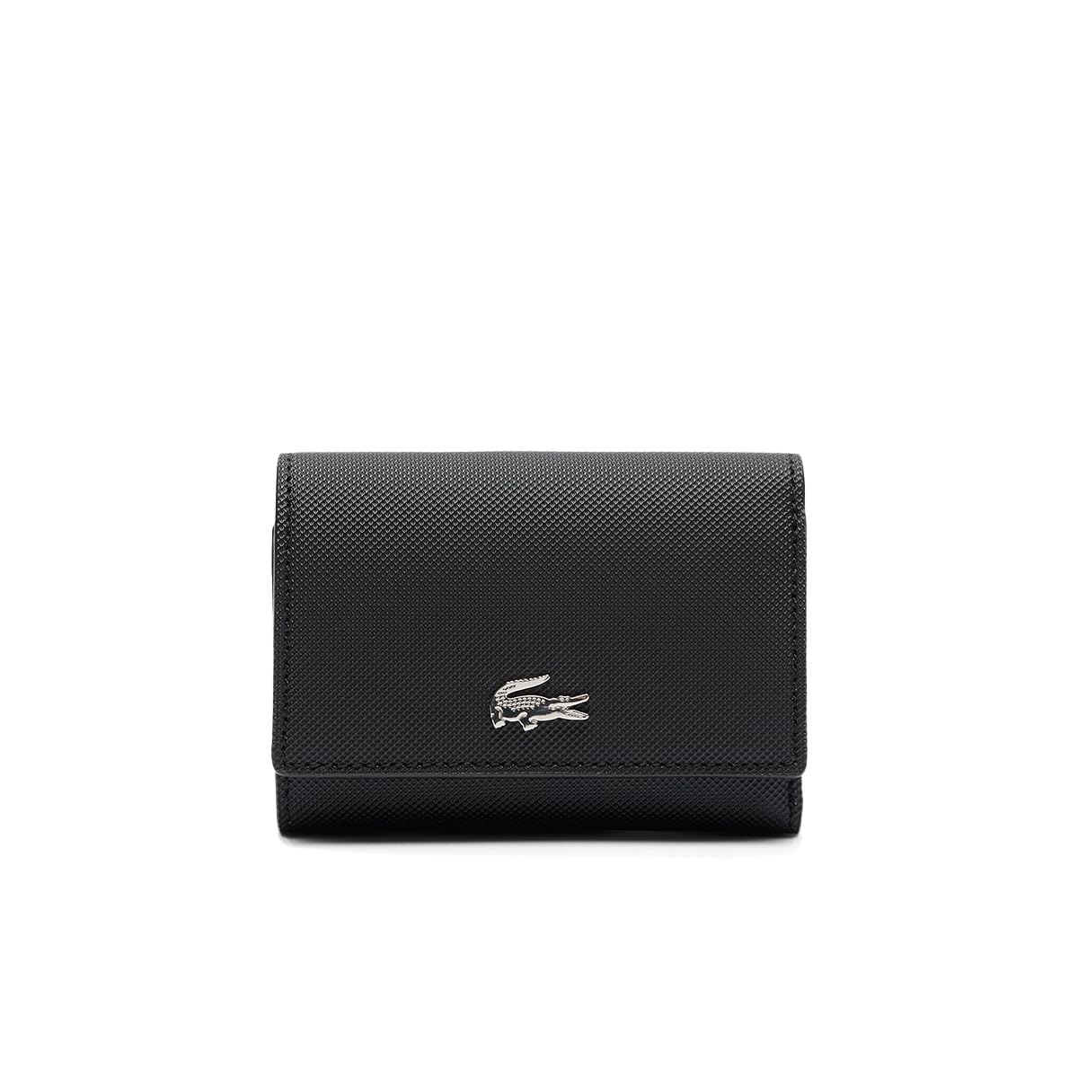 Lacoste Cartera Lacoste Anna de PVC con broche delantero para mujer - Una talla - Negro