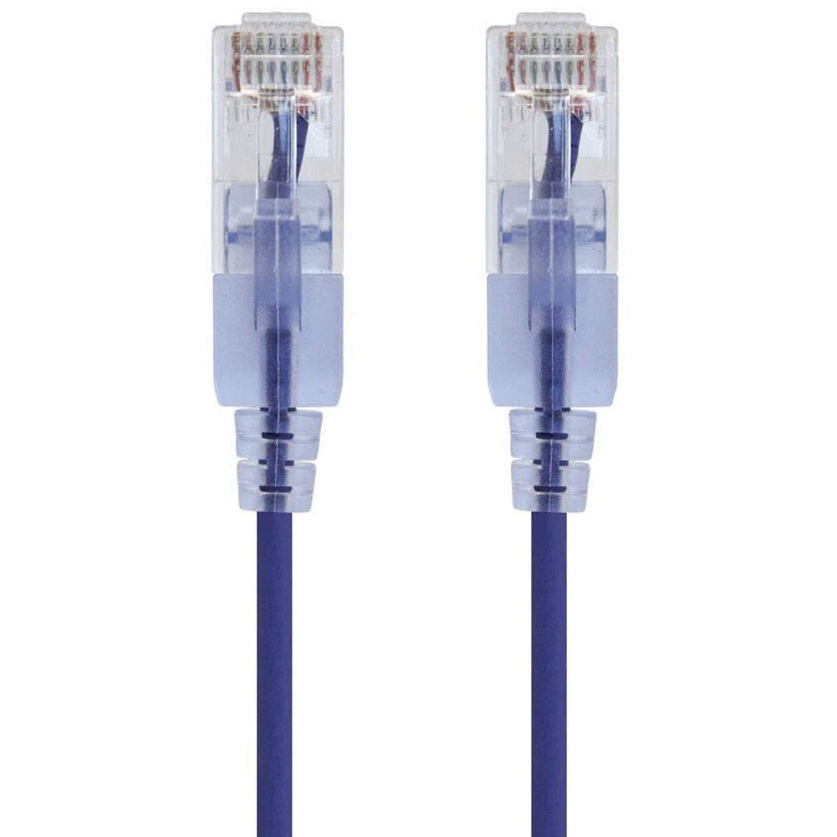 Monoprice SlimRun Cable de Conexión Ethernet Cat6A, 10 Gbit/s - Púrpura - 10ft - Paquete de 10
