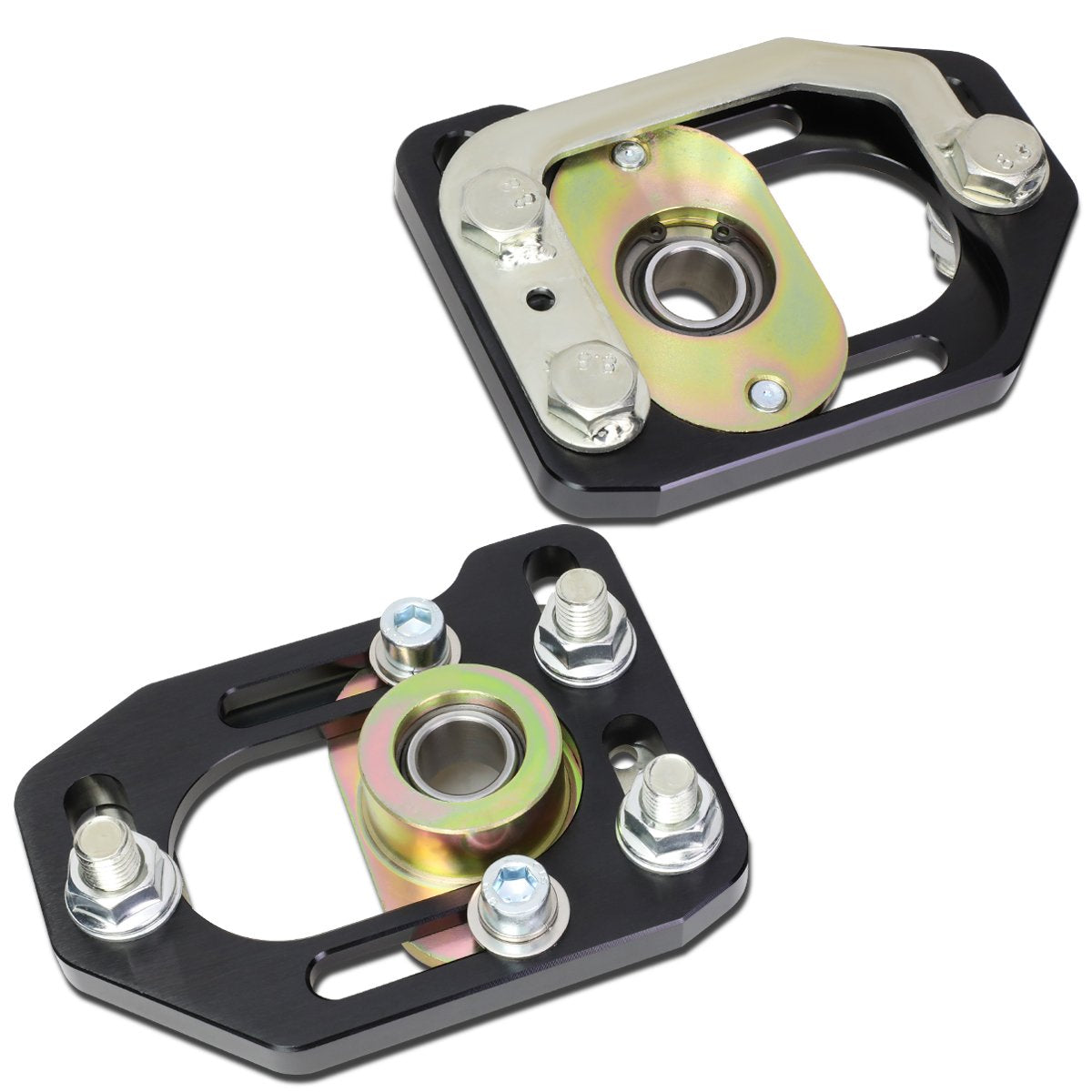 DNA Motoring Placas Delanteras para Ford Mustang 1979-1989, Negro CBK-PLT-FM79-BK