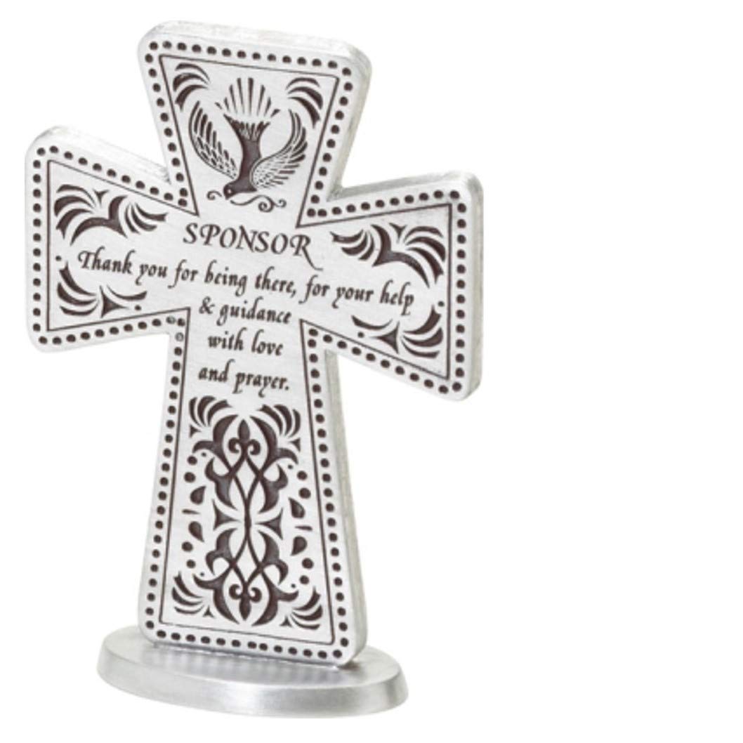 Cathedral Art (Abbey & CA Gift Patrocinador Standing Message Cruz, 7.6 cm, Blanco