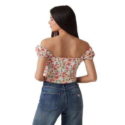 Guess Top SS Eliane con Volumen Estilo Puff