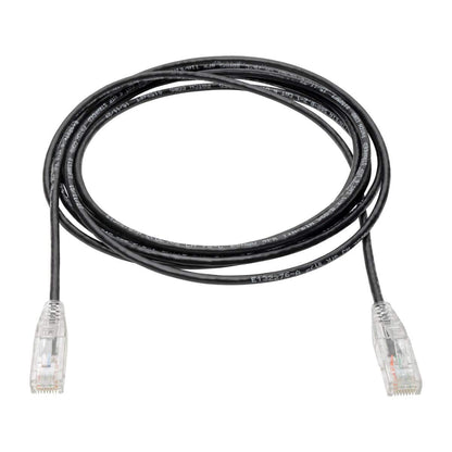 Tripp Lite N201-S15-BK Cable Patch Cat6 UTP (RJ45) - M/M, Gigabit, Snagless, Moldeado, Delgado, Negro, 4.57 m [15 pies]