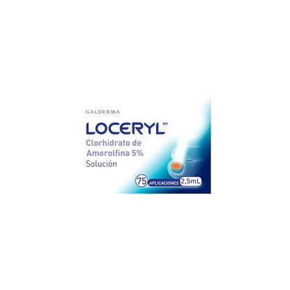 Loceryl Amorolfina 5% Solución Antihongos Para Uñas Pies y Manos Kit 2.5 ml | Con amorolfina 5%; ayuda a tratar hongos en uñas de pies y manos, acción semanal hasta 7 días e incluye limas y toallitas.
