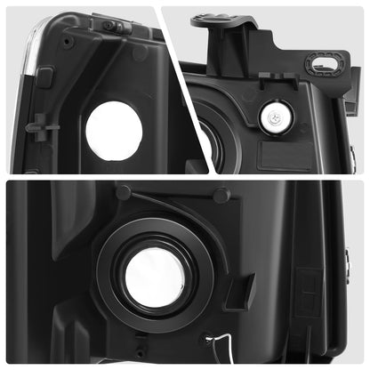 DNA Motoring HL-LED-CSIL07-CH-CL1 Par Luces LED DRL Cromo Transparente para Chevy Silverado 07-14