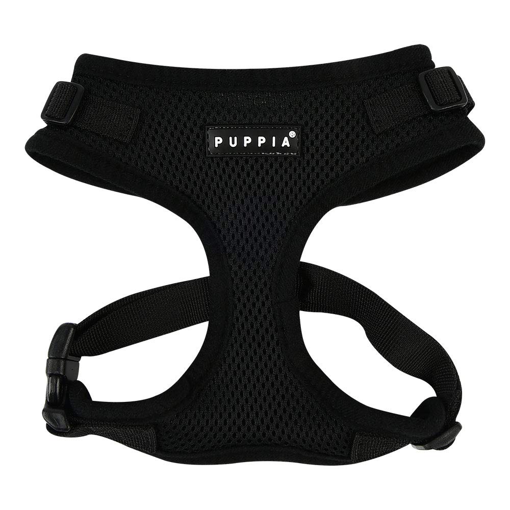 Puppia Arnés RiteFit para Perro con Cuello Ajustable - Large - Negro