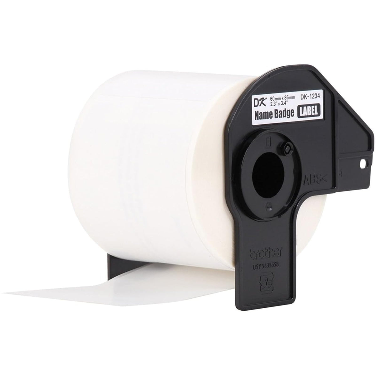 Brother DK-12343PK - Etiquetas de papel troqueladas, 60 mm x 86 mm, 260 etiquetas por rollo, (3) rollos por caja