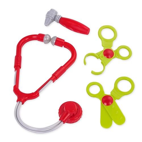 Battat Kit médico de Lujo con maletín para Juego de médicos | Set de 11 piezas con estetoscopio, termómetro, jeringa, tijeras y maletín para juego de médicos, 3 años y +