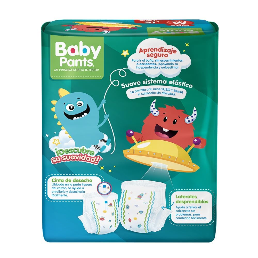 Baby Pants Calzón Entrenador Niño, Talla M; 96 pañales