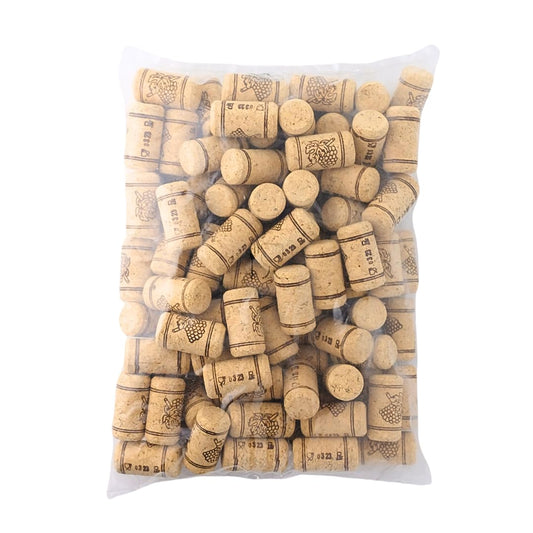 FastRack - Bolsa de 100 tapones de vino rectos #9 para botellas de vino | 15/16 pulgadas x 1 1/2 pulgadas, color beige | tapones de botella | corcho de repuesto para botellas, ajuste fiable y sello