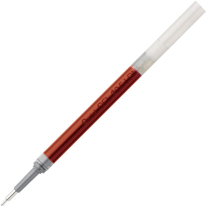 Pentel recambios de tinta para bolígrafo EnerGel, 12, Bolígrafo de gel, Rojo, Rojo