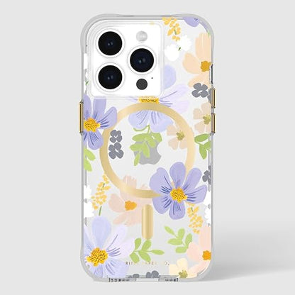 Rifle Paper Co. Funda para iPhone 15 Pro [Compatible con MagSafe] [protección contra caídas de 12 pies] Bonita Funda para iPhone de 6.1 Pulgadas con patrón Floral