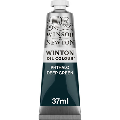 Winsor & Newton Winton Pintura al Óleo, Tubo de 37 ml, Dark Verdigris y Más Colores - Phthalo Deep Green