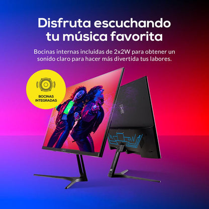 Lanix Monitor LX270 v9, 27 Pulgadas, Full HD 1080p, 75Hz, Panel IPS, FreeSync, HDMI/VGA, VESA 100x100, Negro