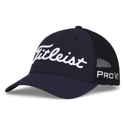 Titleist Tour Performance Mesh Golf Hat Gorra de béisbol Hombre - Talla Única - Azul marino - Blanco