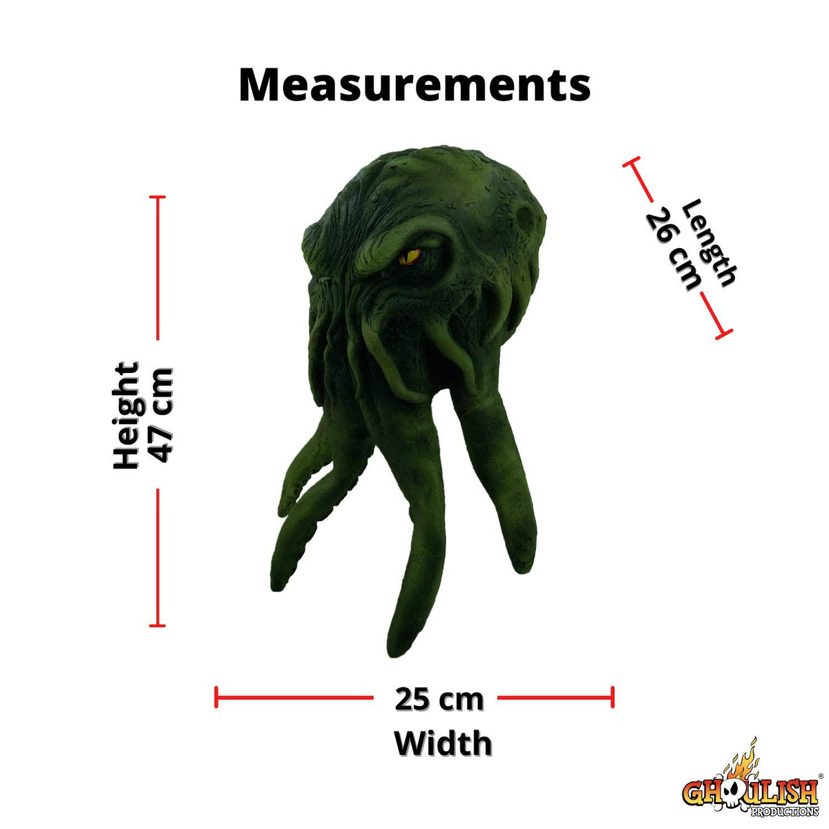 Ghoulish Productions Cthulhu - Máscara para adulto