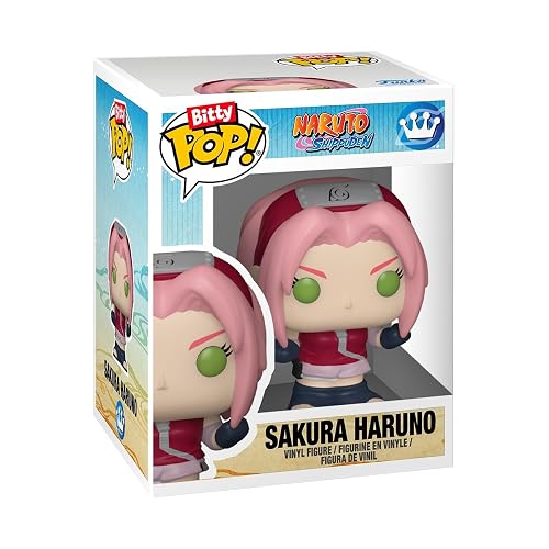 Funko Bitty Pop! 4 Pack: Naruto Shippuden - Team 7 (1 in 6 Chase Chance) | Mercancía Oficial - Mini Figuras de 2.2 cm con Exhibidor - Decoración de Pasteles y Relleno de Piñata