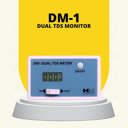 HM Digital DM-1 In-Line Dual TDS Monitor, 0-9990 ppm Range, +/- 2% Readout Accuracy