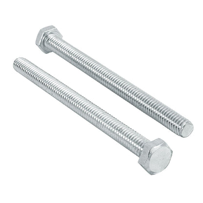 Fiero Tornillo Tipo Máquina Acero Galvanizado, Cabeza Hexagonal, 30 Piezas - 5 - 16 x 4"