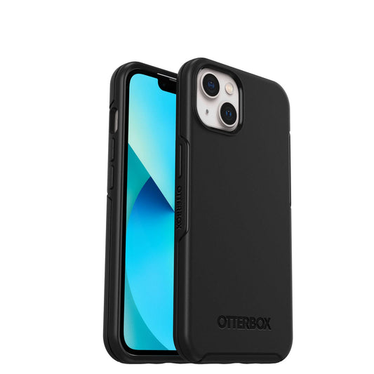 OtterBox - Funda para iPhone 13 (Solamente), Serie Symmetry, Color Negro, Ultra Elegante, Compatible con Carga inalámbrica, Bordes elevados Que protegen la cámara y la visualización
